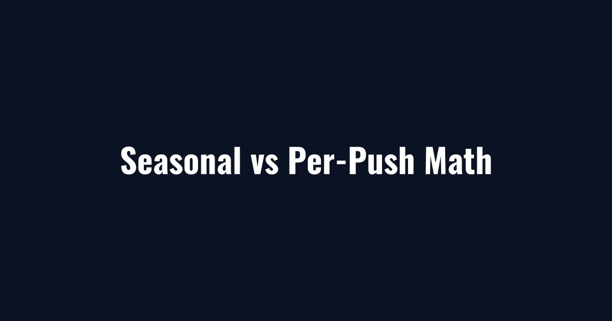 Seasonal versus per-push math behind basic driveway pricing