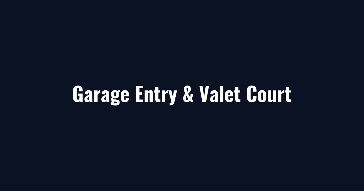 Garage entry and valet court cleared during Class A office snow removal