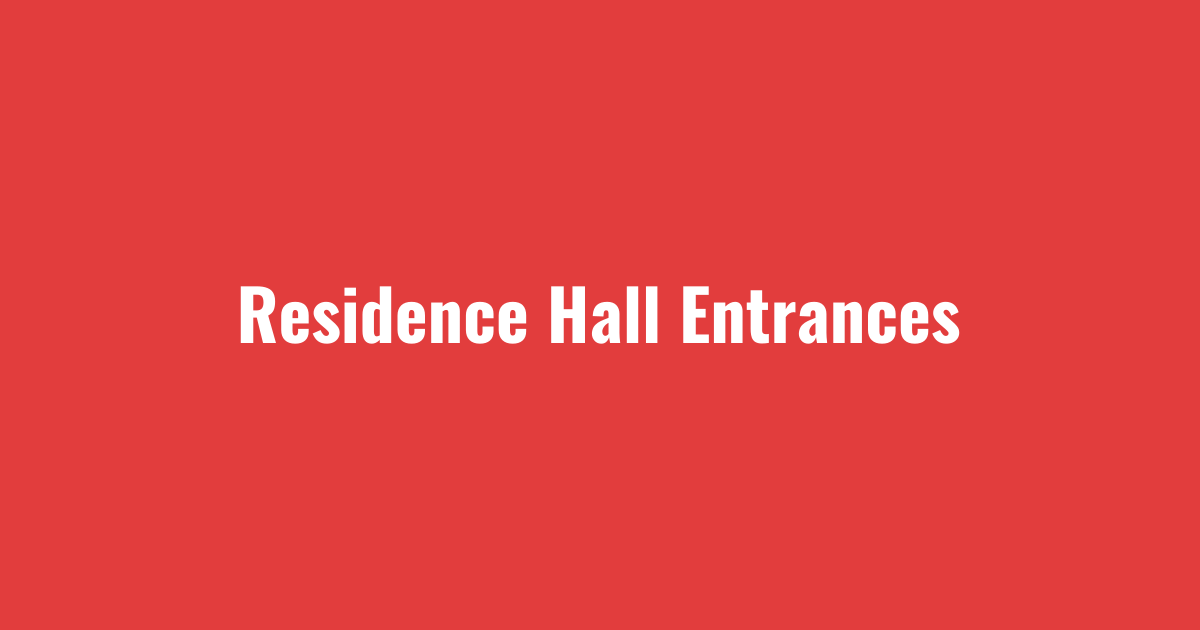 Residence hall entrances de-iced during college campus snow removal visit