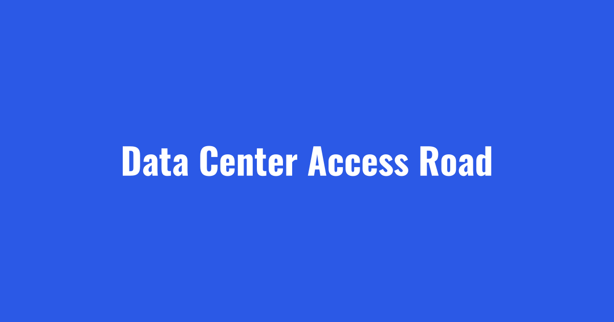 Data center snow removal keeping the access road open for technicians