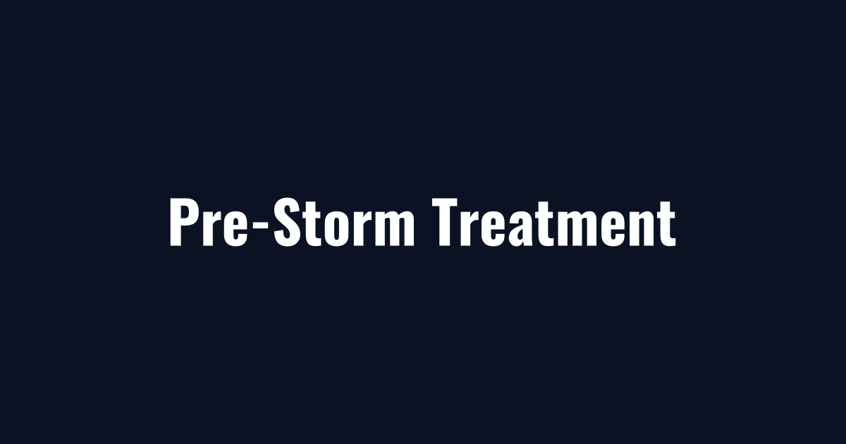 Pre-storm treatment covered by driveway salting pricing