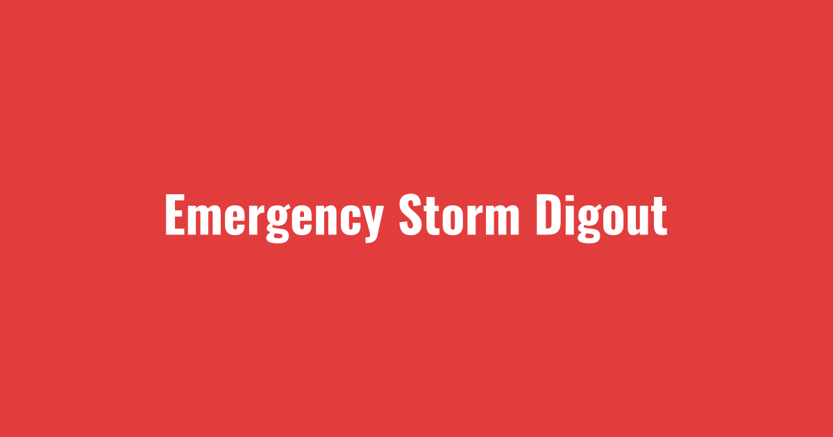 Snow removal gallery: emergency storm digout in progress