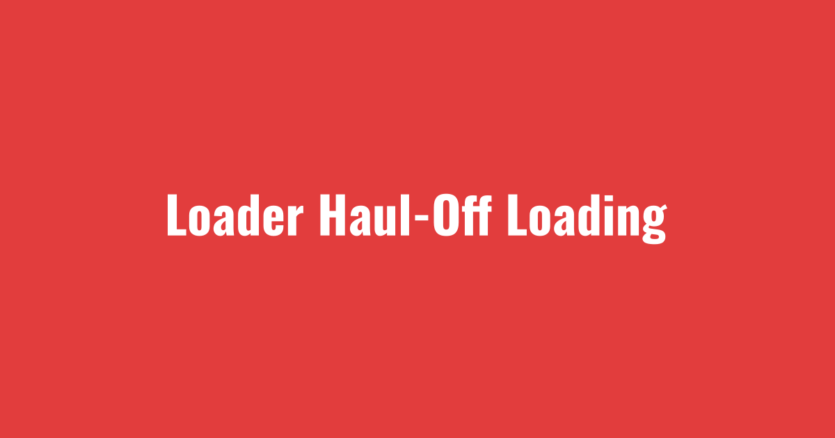 Loader filling trucks for haul-off during front end loader snow removal