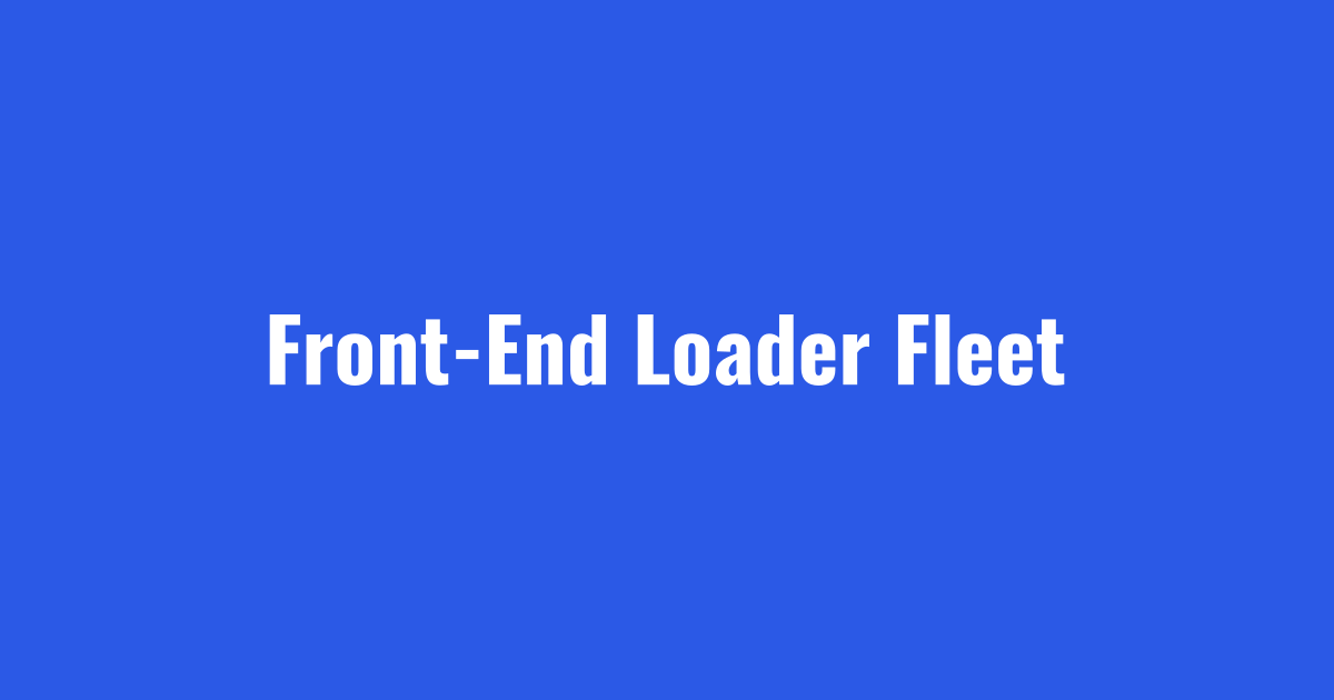 Front end loader snow removal fleet staged for Cleveland and Akron winters