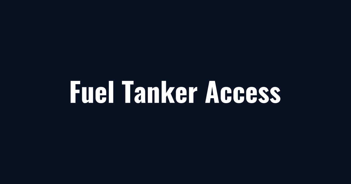 Fuel tanker delivery path cleared during gas station snow removal