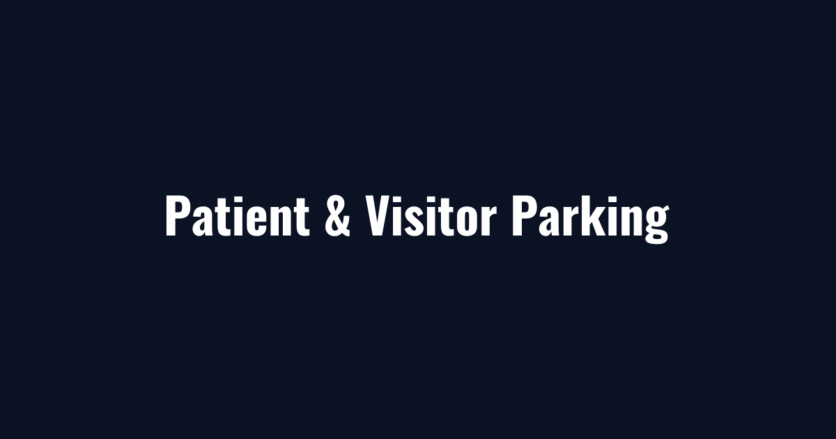Patient and visitor parking cleared during hospital snow removal