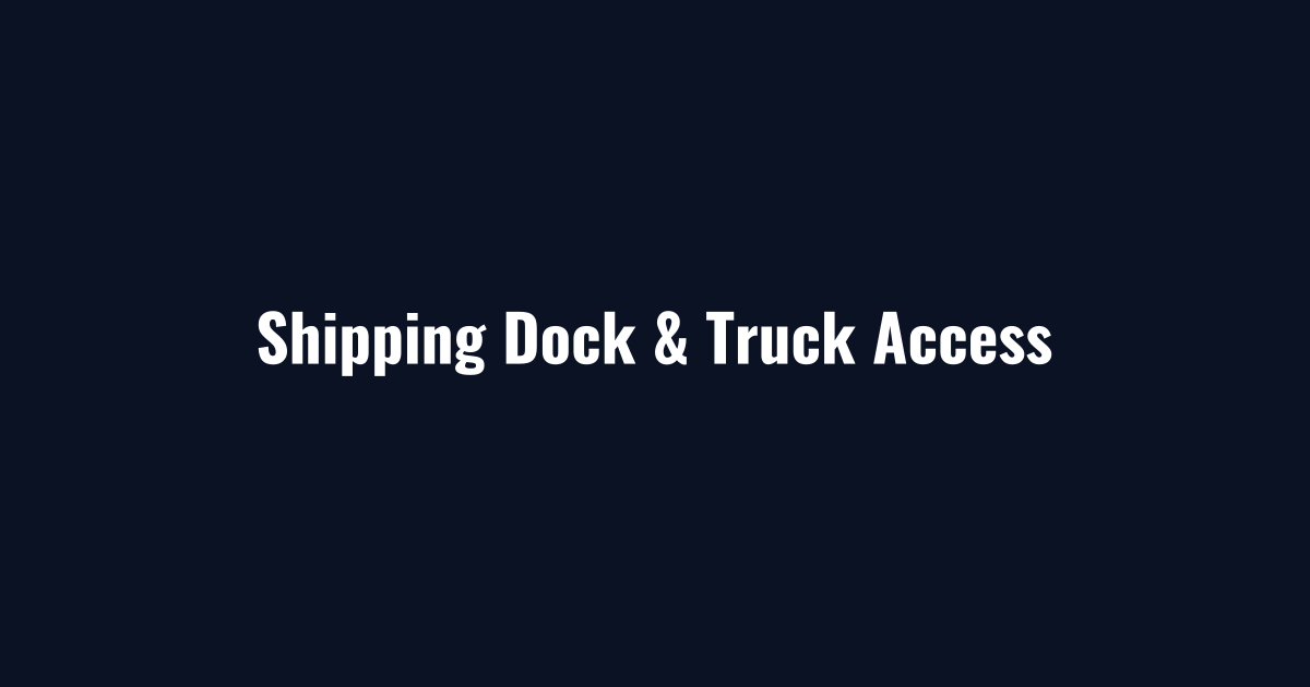 Shipping dock and truck access cleared during manufacturing snow removal