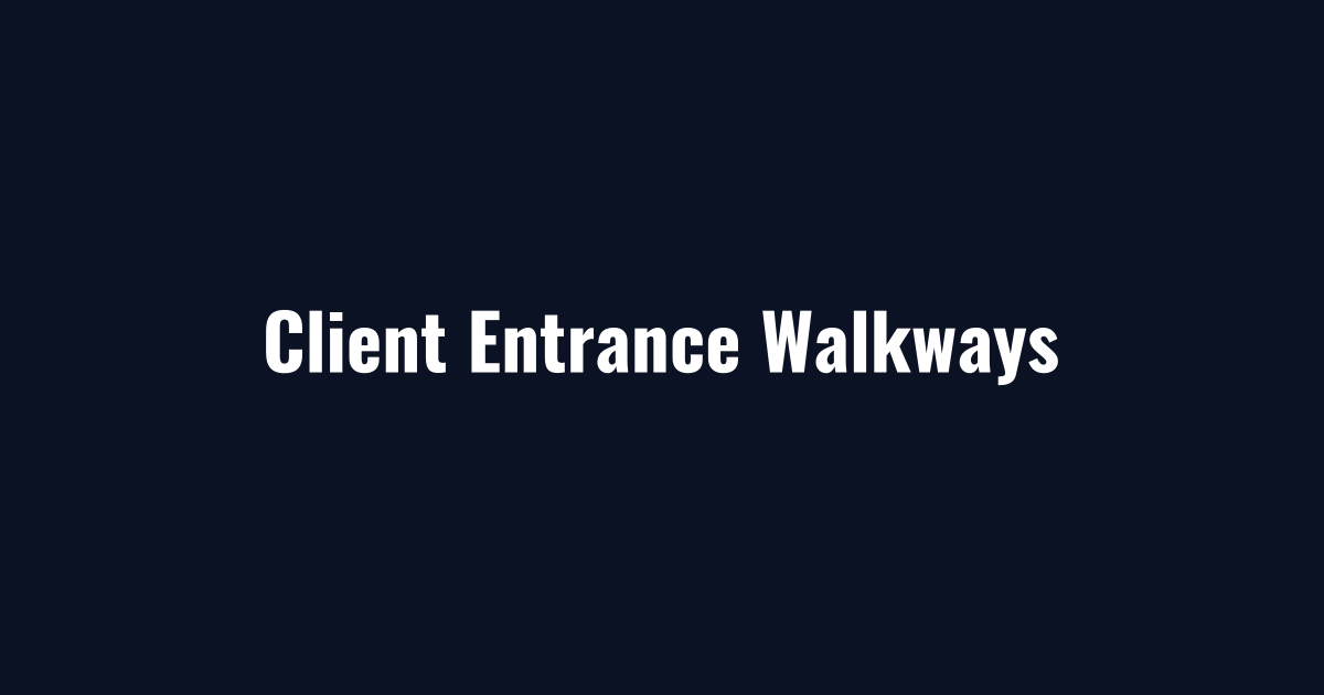 Client entrance walkways cleared during non-profit snow removal