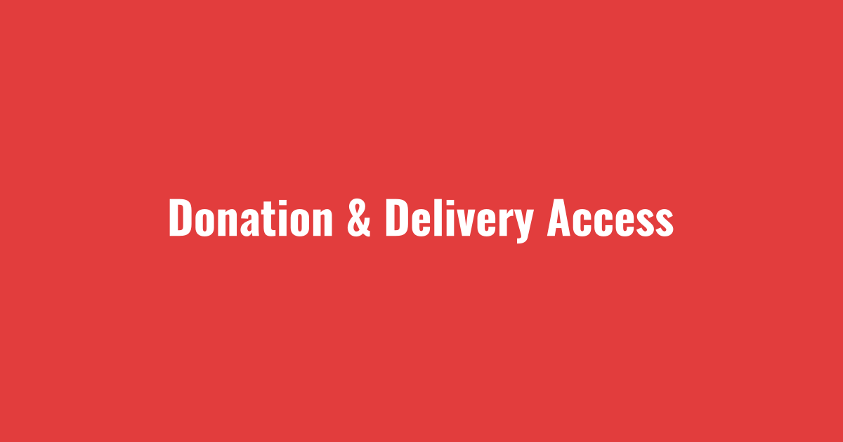 Donation drop-off and delivery access de-iced by non-profit snow removal