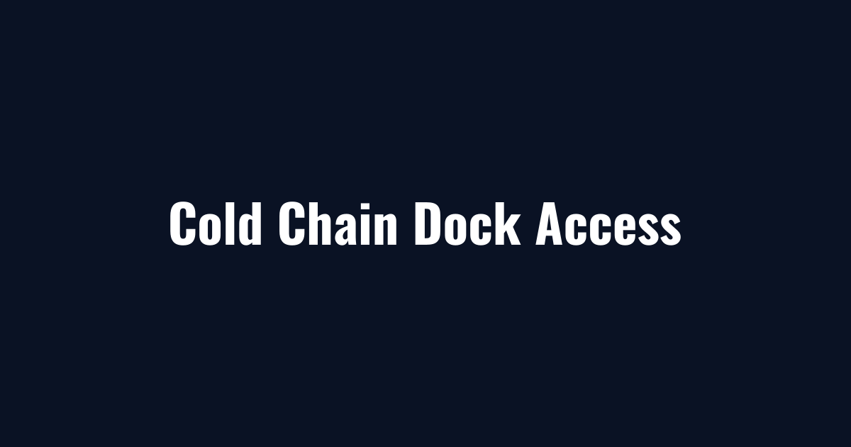 Cold chain loading dock kept open by pharmaceutical snow removal service