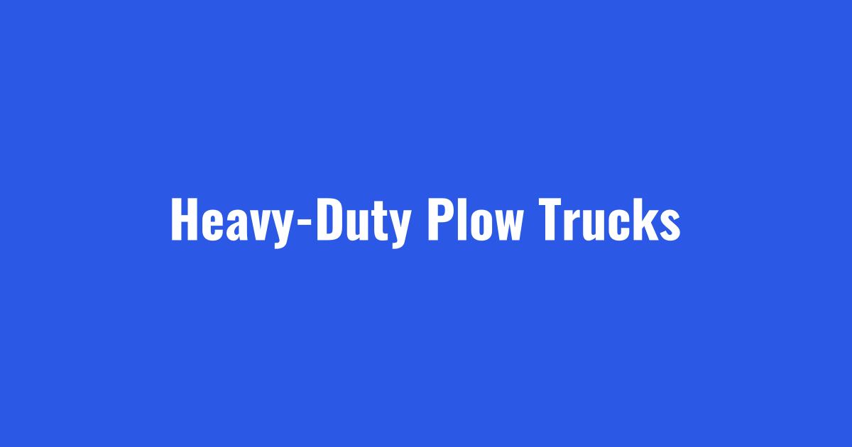 Heavy-duty plow trucks fleet ready for Cleveland and Akron routes
