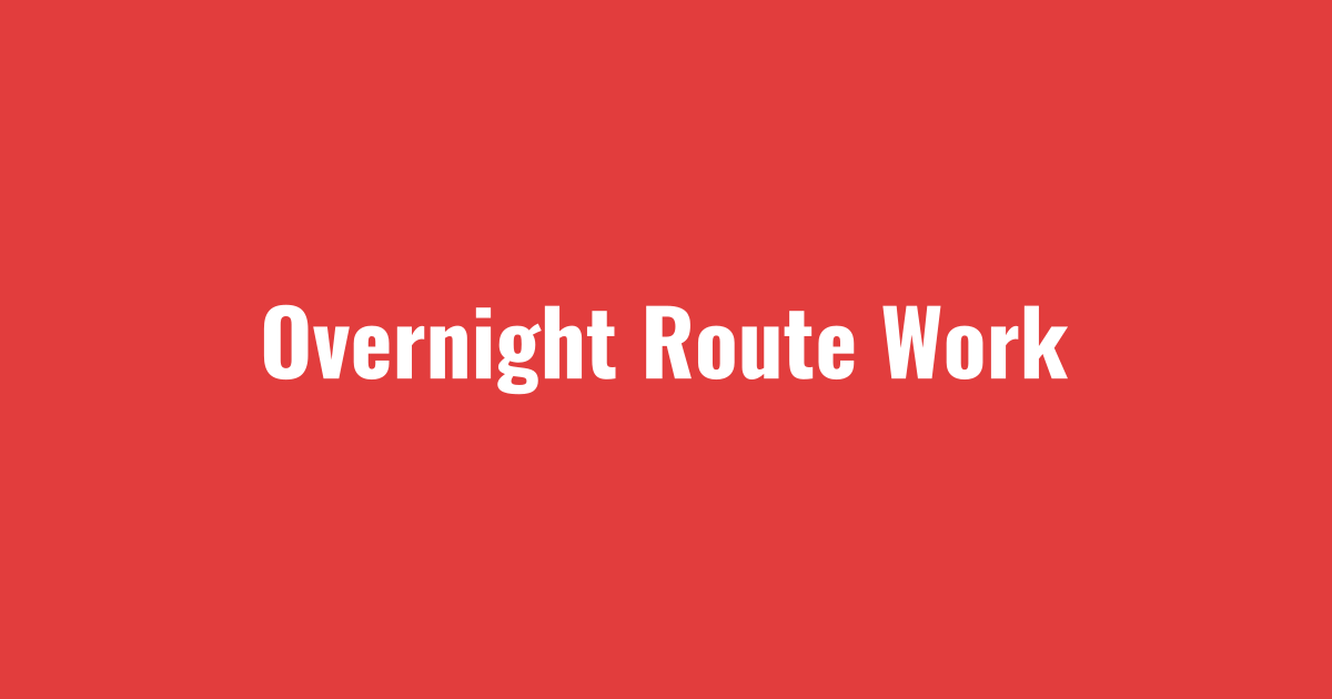 Plow trucks clearing overnight routes before the morning commute