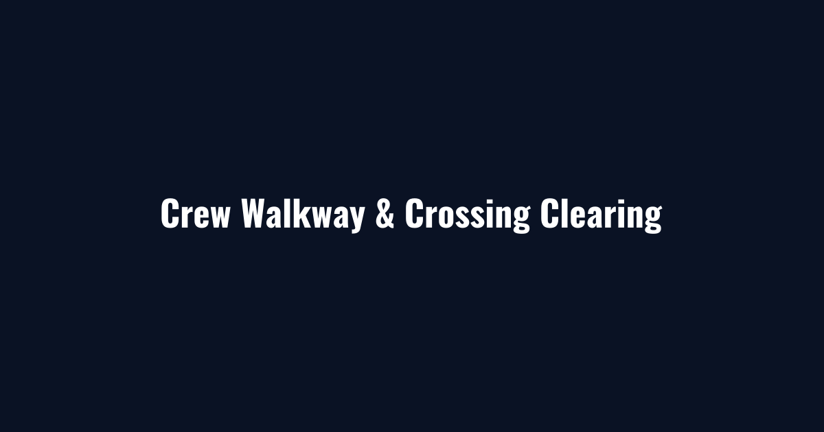 Crew walkways and crossings cleared during railroad snow removal