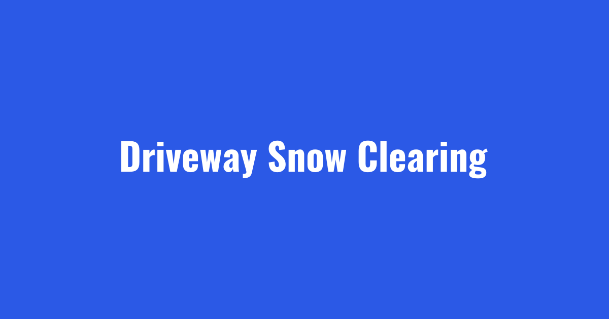 Snow removal gallery: residential driveway cleared before the commute