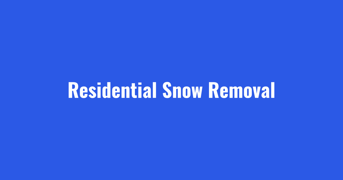 Residential snow removal clearing driveways before the commute in Cleveland and Akron