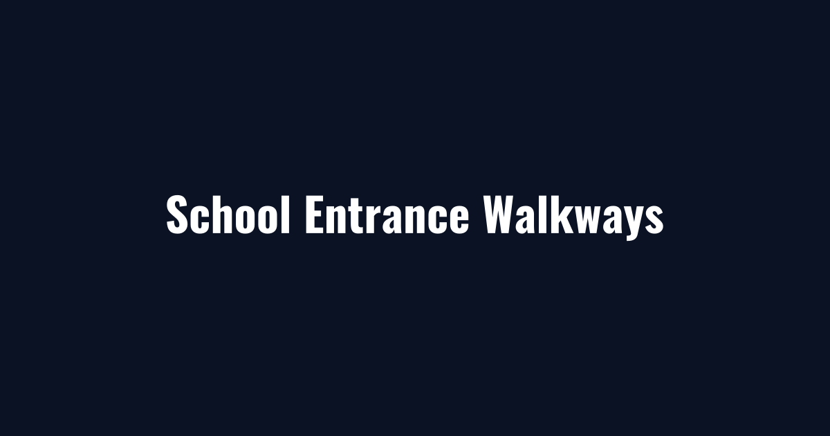 Entrance walkways cleared and treated during school snow removal