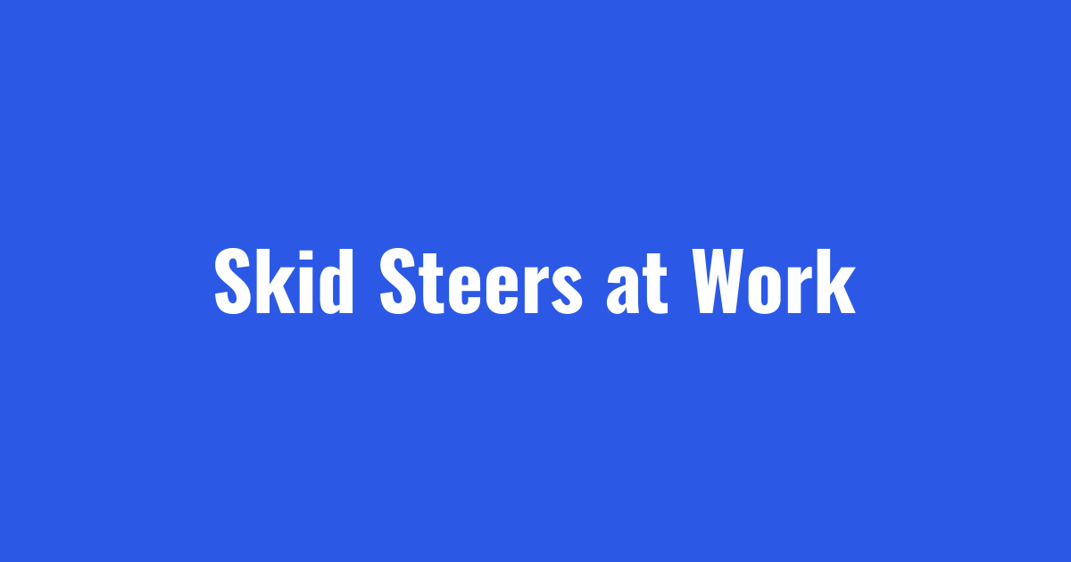 Skid steers clearing tight commercial spaces in Cleveland and Akron
