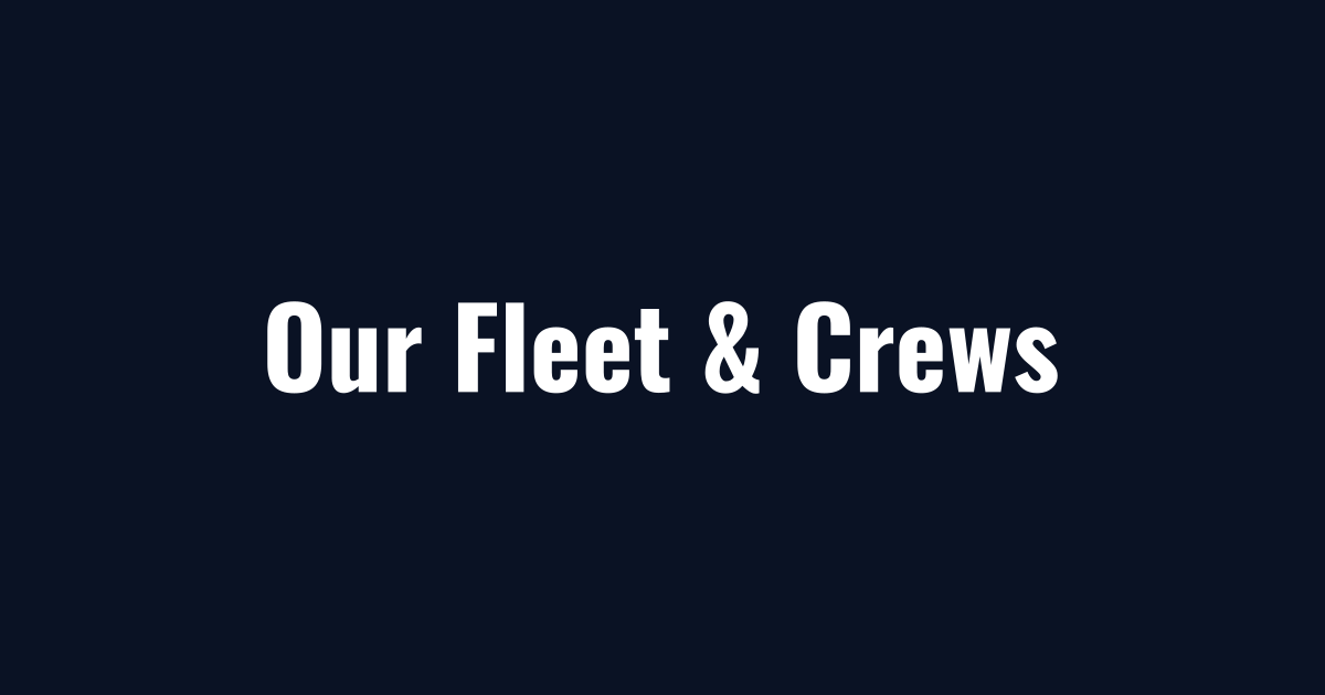 Fleet and crews behind our snow removal company
