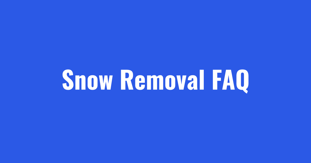 Snow removal FAQ for Cleveland and Akron property owners