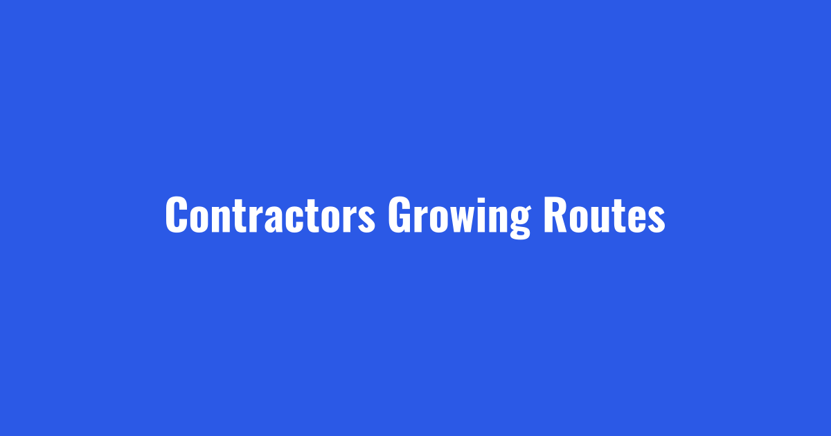 Contractors growing winter routes with snow removal leads
