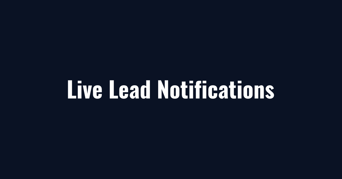 Live snow removal leads delivered to contractor phones