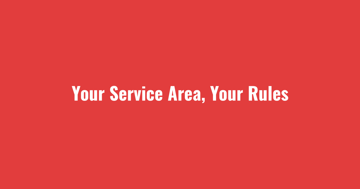 Service area targeting for snow removal leads by zip code