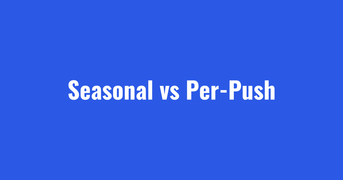 Seasonal and per-push contract types in snow removal pricing