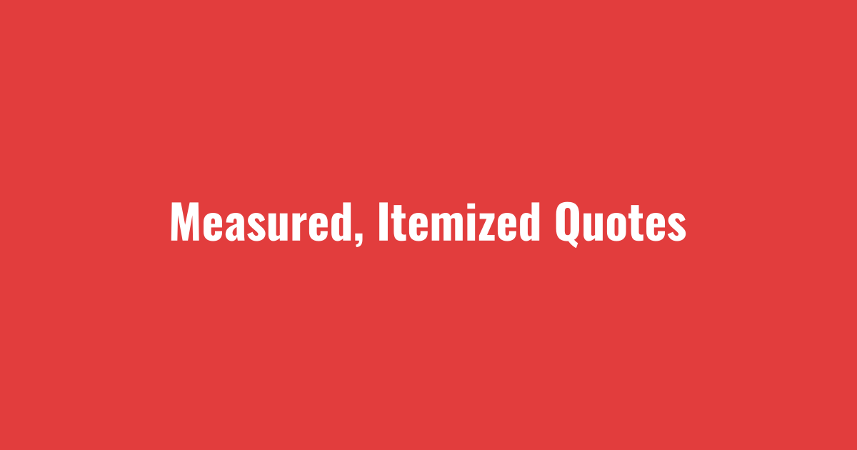 Measured, itemized quotes in transparent snow removal pricing