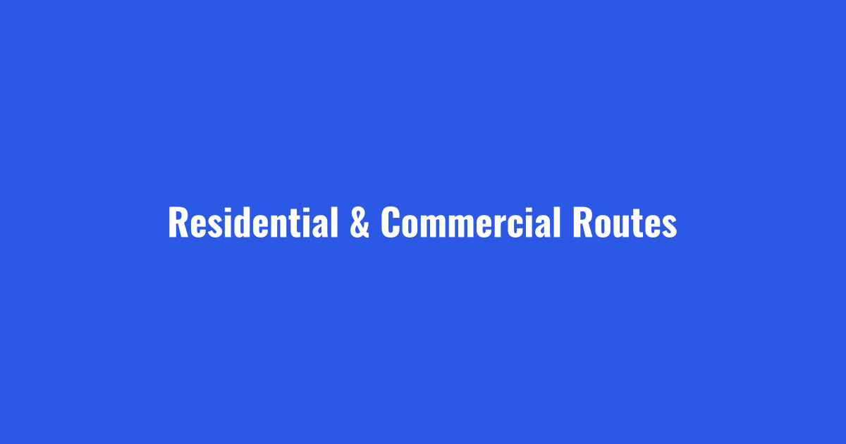 Snow removal services covering residential and commercial routes