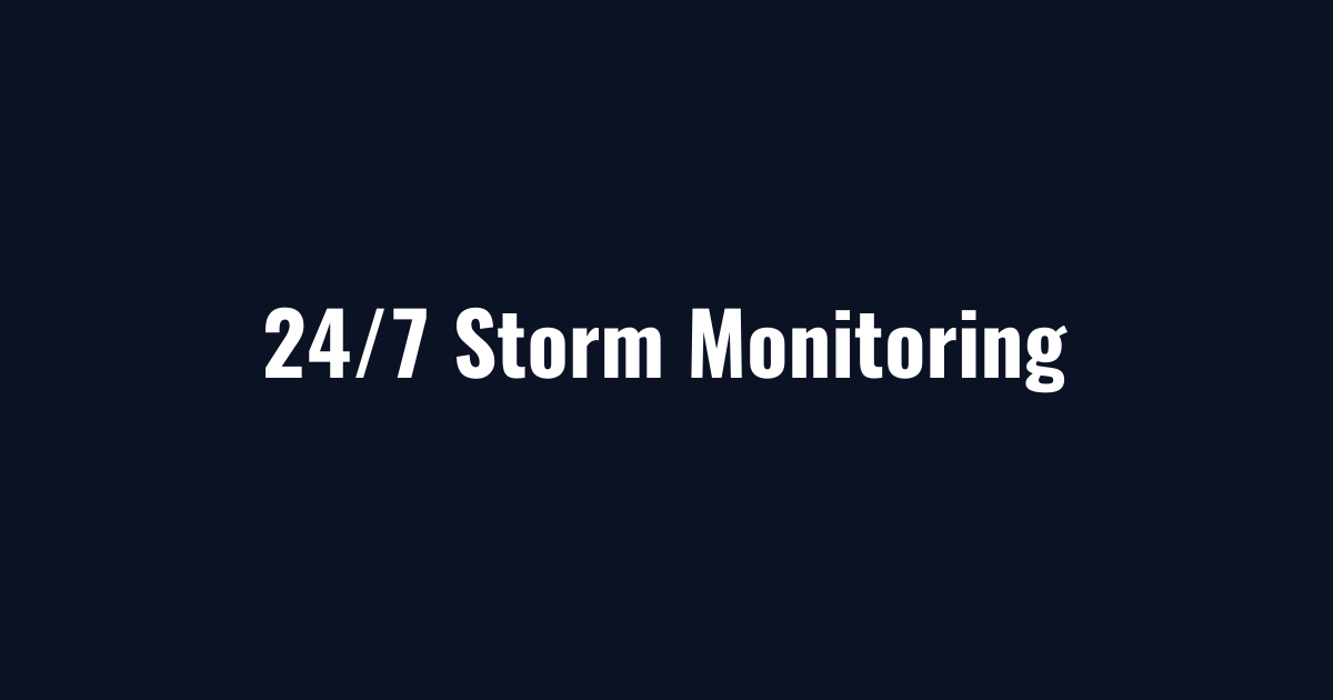 24/7 storm monitoring behind our snow removal services