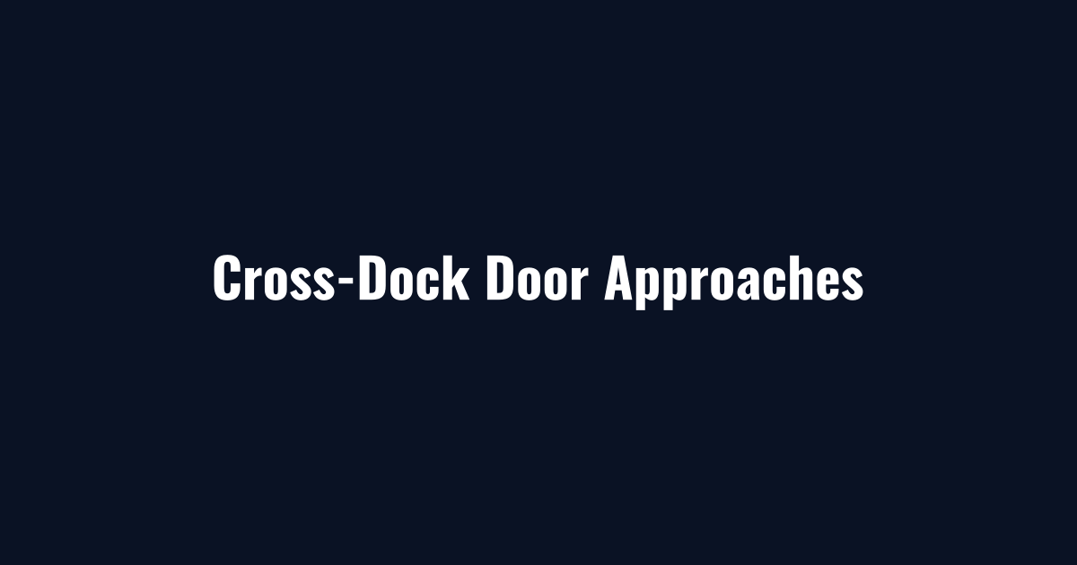 Cross-dock door approaches cleared during trucking terminal snow removal