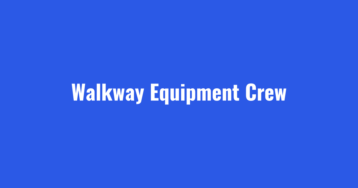 Walkway equipment and sidewalk crew clearing pedestrian routes
